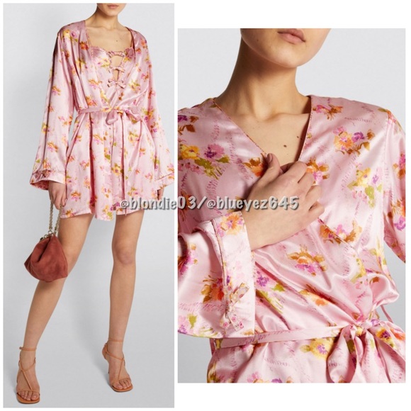 LoveShackFancy x Morgan Lane “Langley” short robe XS/S - Picture 3 of 6